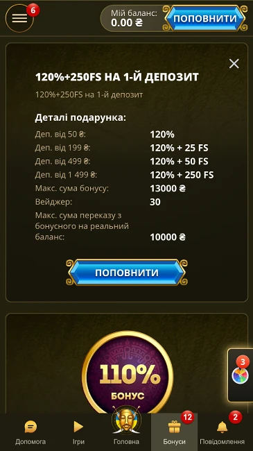 Вітальний бонус в казино Elslots